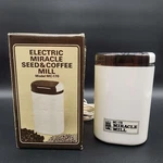 Miracle Mill Coffee Grinder White MC-170 Electric Seed Vintage. Fixed Price $41.68.
