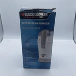 Black & Decker CBG100W Smartgrind Coffee Bean Grinder Open Box Orange/brown. Fixed Price $26.99.