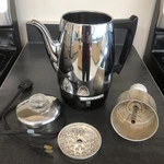 Vtg General Electric Stainless Steel 12-CUP Percolator Coffee Pot #36P12 Work. Fixed Price $49.99.