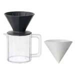Kinto Alfresco Coffee Brewer Jug Set! Black Beige, 4 Cups Drip Maker. Fixed Price $34.67.