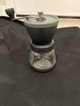 Hario Skerton Ceramic Burr Hand Crank Coffee Mill Grinder With Glass Bowl Gray. Fixed Price $21.00.