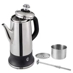 12-CUP Electric Percolator Coffee Pot Stainless Steel Body Maker. Fixed Price $41.97.
