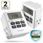 Digital Electric Programmable Dual Outlet Plug Kitchen Clock Timer Switch 7DAY. Fixed Price $19.99.