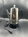 Vintage Cuisinart Classic Cup Stainless Coffee Percolator Ready Light PRC-12. Fixed Price $39.99.