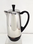 Vtg Faberware Superfast 12 Cup Percolator Coffee Pot Model 142B Stainless. Fixed Price $25.99.