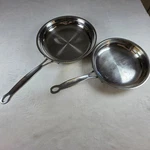 Cuisinart Multiclad Pro Stainless Steel Skillet Set 8" MCP22-20 & 10" MCP22-24. Fixed Price $51.00.