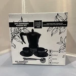 Nib Cook Prep Eat 6 Cup Moka Pot Black & Silver Espresso Maker Ret $50!. Fixed Price $19.99.