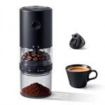 Lamido Portable Electric Burr Coffee Grinder - While E96T, Matte Black. Fixed Price $46.99.