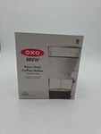 Oxo Brew Single Serve Pour-over Coffee Maker, 12 Ounces, White. Fixed Price $18.00.