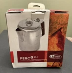 PERC9 Gls Stainless Steel Coffee Perculator- Gsi Outdoors Cups -new Box. Fixed Price $49.99.
