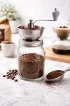 Manual Coffee Grinder 32OZ Glass Jar Ceramic Burr Stainless Steel Hand. Fixed Price $9.99.