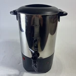 Electric Coffee Urn 30 Cup (150 Oz.) Stainless Steel 1000W 110V Maker Pot. Fixed Price $33.00.