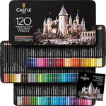 Castle Supplies 120 Colored Pencil Set For Artists, Featuring Soft Series. Fixed Price $66.44.