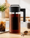Cold Coffee Maker Pitcher Smooth Low Acid Iced Glass Brewer. Fixed Price $14.99.