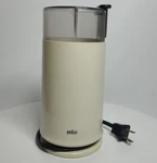 Works Great! Vtg. Braun Coffee Grinder Ksm 2 Cream Electric Mill 150W 4041, Easy. Fixed Price $28.00.