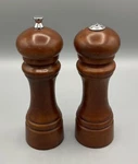 Vtg Genuine Mr Dudley Wood Salt Pepper Shaker Set Grinder Mill 7 Kitchen Clean. Fixed Price $13.99.