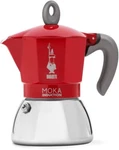 New Bialetti Moka Induction 6 Cup Red Coffee Maker Percolator Stove Top Pot. Fixed Price $66.63.