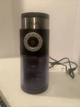 Krups Coffee Grinder Burr GX550 Black Silver Corded Electric Tested Works. Fixed Price $23.00.