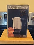 New Old Stock Vtg Farberware Electric Coffee Pot Percolator Cup 138B Superfast. Fixed Price $129.95.