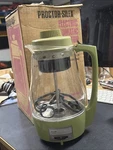 Vntg 1970S Proctor Silex Green Glass Electric Percolator Coffee Pot Retro Box. Fixed Price $52.95.