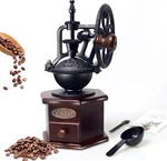 Vintage Hand Crank Wheel Manual Cast Iron Coffee Bean Grinder Mill Burr Antique. Fixed Price $43.49.