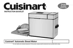 Cuisinart Bread Machine Manual CBK100A, CBK100C, CBK200, CBK200C, CBK200WS. Fixed Price $21.99.