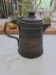 Antique Heavy Primitive Copper Coffee Pot Kettle Patina Early American Farmhouse. Fixed Price $59.95.