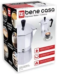 Bene Casa Classics BC-17730 6-CUP Aluminum Espresso Maker Silver. Fixed Price $20.69.