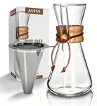 Agogo Pour Over Coffee Maker Glass - 6/8/10 Cup Barista Kit 304 Stainless Filter. Fixed Price $47.58.