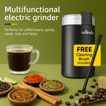 Electric Grinder 200W Stainless Steel + Cleaning Brush Coffee, Nuts, Sp. Fixed Price $24.99.