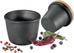 Cast Iron Spice Grinder Set With Beech Wood Lid, Mill, Herb And Seed. Fixed Price $57.93.