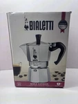 Bialetti Moka Express 6 Cup Espresso Coffee Maker Silver Stove Pot.... Fixed Price $30.48.
