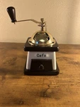 Vintage Manual Coffee Grinder Ceramic Wood Burr Mill Cafe Kitchen Decor. Fixed Price $28.99.