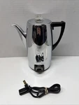 Vtg 1950'S Sunbeam AP10 Electric Stainless Steel Percolator Art Deco Broken Knb. Fixed Price $34.99.