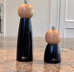 Wooden Salt & Pepper Mill Set Manual Adjustable Modern Grinder. Fixed Price $19.99.