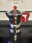 New Moka Alessi, Espresso Coffee Maker 6 Cup Special Edition. Fixed Price $99.00.