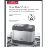 Sunbeam Smartbake Bread Maker Machine BM7850 Instruction Manual(only!) 80 Pages. Fixed Price $16.00.