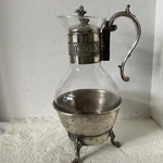 Vtg Fb Rogers Silver Model #1359E Coffee Tea Carafe Stand & Electric Warmer Cord. Fixed Price $16.03.
