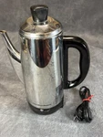 Hamilton Beach Model 40616 Chrome Electric Percolator Coffee Maker 12 Cup Works. Fixed Price $25.00.