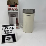 Vintage Regal Coffee & Spice Mill Grinder K7450 White Original Box + Manual. Fixed Price $17.49.
