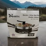 Narita Electric 2 Way Hot Pot 5.0QT (shabu Shabu) Black NEC-3050. Fixed Price $70.00.
