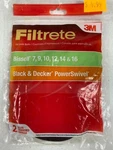 3M Filtrete Vacuum For Bissell And Black & Decker. 2 Belts.. Fixed Price $12.95.