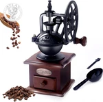 Manual Coffee Grinder Vintage Wooden Bean Hand Roller Ant. Fixed Price $42.17.