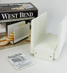 West Bend Bread Slicing Slicer Guide Folding 6660X Homemade Collapsible 1-2 Lb. Fixed Price $14.39.
