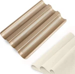 French Bread Baguette Pan 3 Wave Loaves Non-stick Toast Cooking +cloth 16Z. Fixed Price $30.95.