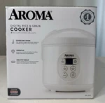 Aroma 8-CUP (cooked) / 2QT. Digital Rice & Grain Multicooker New Box. Fixed Price $35.99.