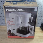 Vintage Proctor Silex A607A 2-12 Cup Coffee Maker White New Box. Fixed Price $39.99.