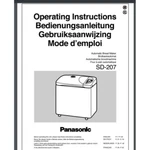 Panasonic SD-207 Bread Maker Machine Instructions Owner Manual(only!) 64 Pages. Fixed Price $16.50.