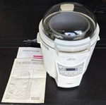 Welbilt Bread Maker The Machine ABM-100-4 White Glass Dome Top. Fixed Price $50.00.