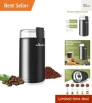 Versatile Electric Coffee & Spice Grinder With Stainless Steel Blade - Black. Fixed Price $29.99.